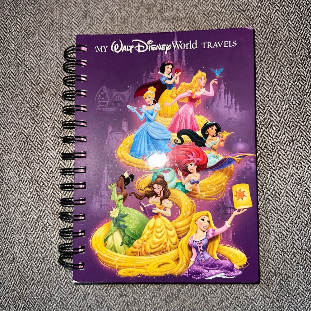 Disney World My Travels Princess Journal Disney Parks Exclusive Retired RARE HTF